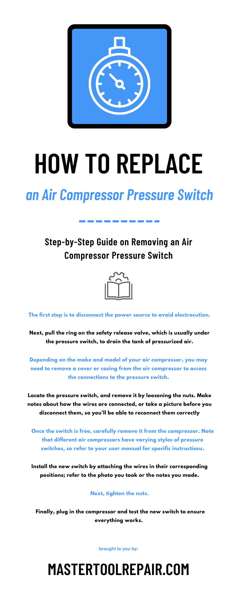 How To Replace an Air Compressor Pressure Switch